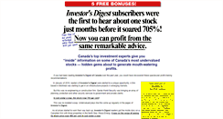 Desktop Screenshot of investorsdigestofcanada.com