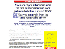 Tablet Screenshot of investorsdigestofcanada.com